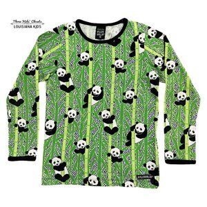 Villervalla Sz 116 (6Y) Organic Panda Shirt